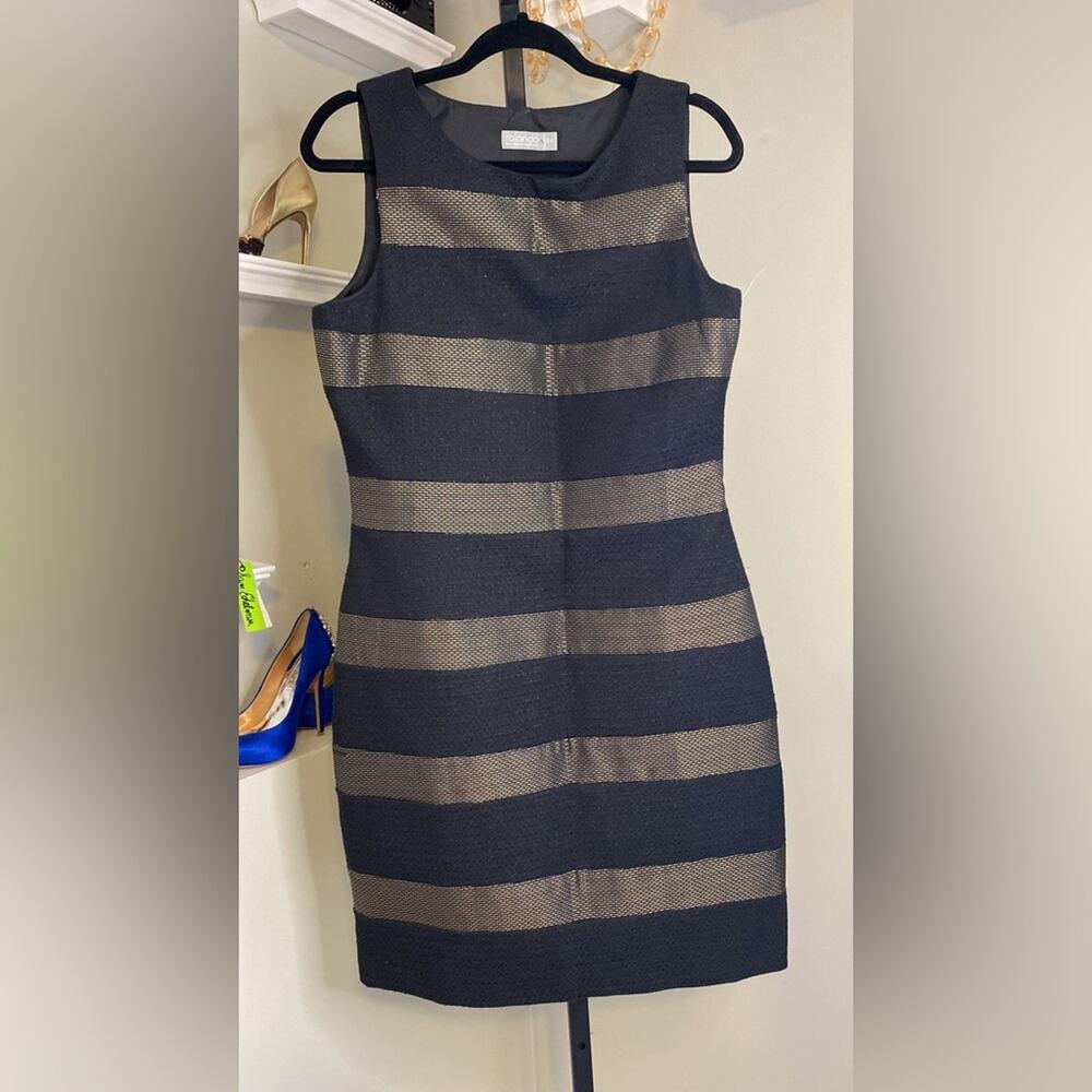 Rolando Santana black and gold dress - Picture 4 of 7